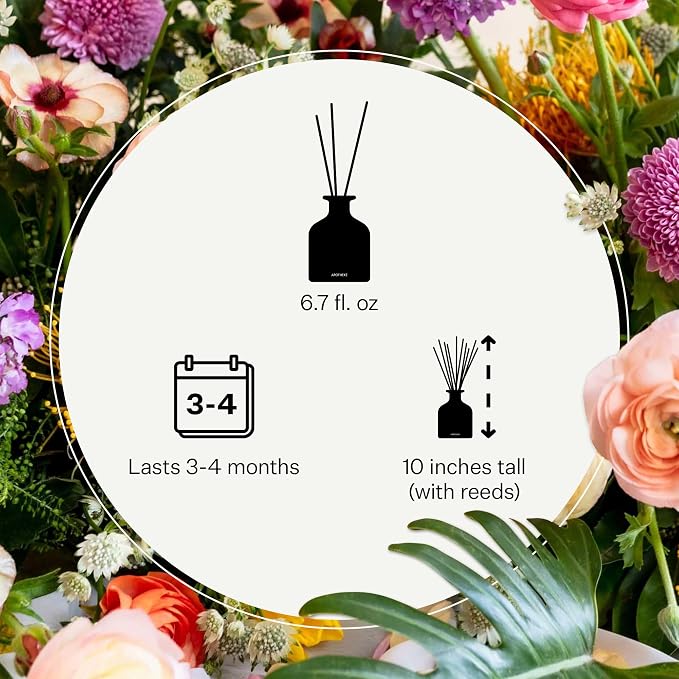 Luxury Scented Reed Diffuser for Home, Hinoki Lavender - 6.7 Fl Oz Essential Oil Aromatherapy, alternate product view 3