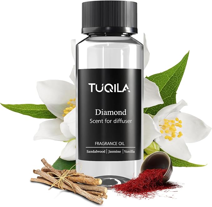 Luxury Waterless Diffuser Oil Diamond - 120ml Pure Essential Oil for Cold Air Diffusers, Premium Hotel-Grade Fragrance Oils