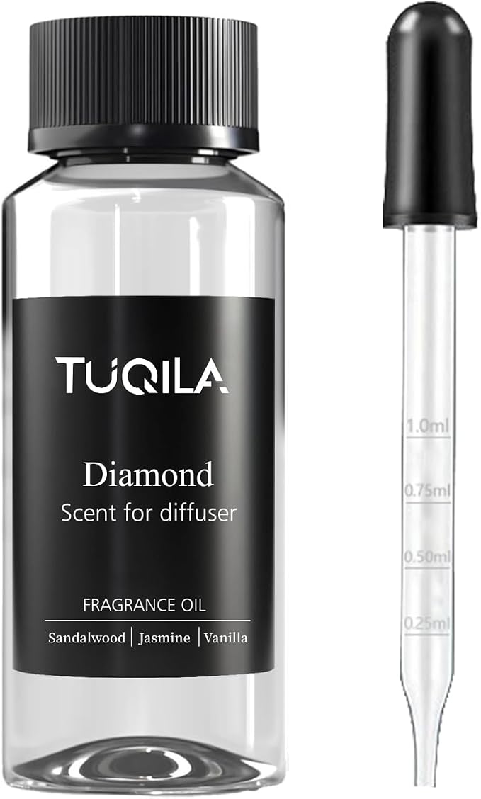 Luxury Waterless Diffuser Oil Diamond - 120ml Pure Essential Oil for Cold Air Diffusers, Premium Hotel-Grade Fragrance Oils