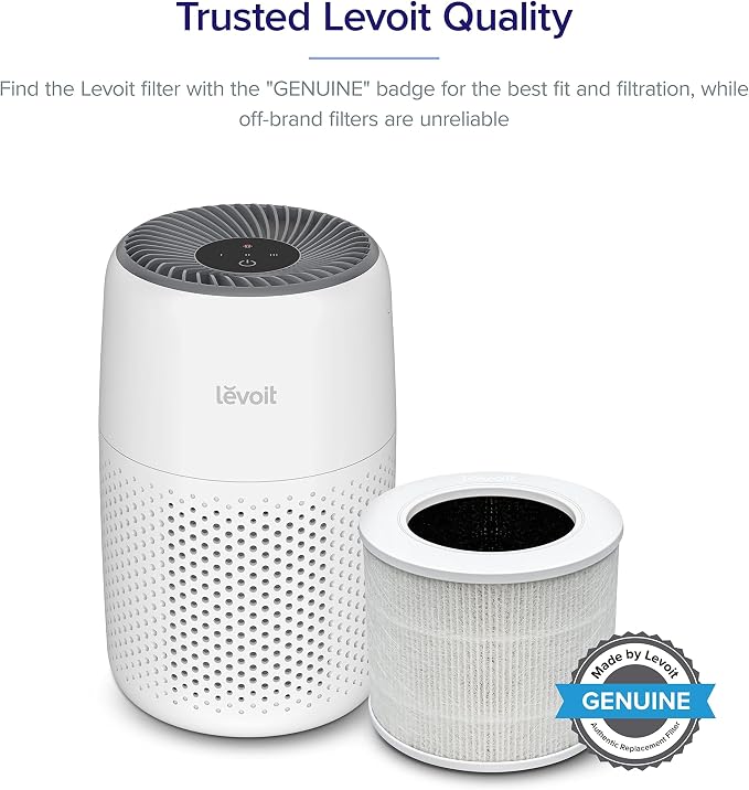 LV600S Smart Warm and Cool Mist Humidifiers for Home Bedroom Large Room & Core Mini Air Purifier Replacement Filter, 3-in-1