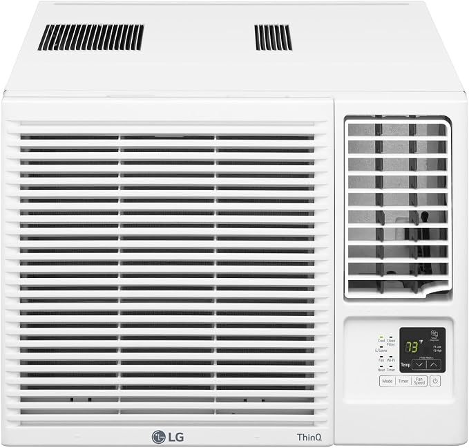 LW1223HR 12200 BTU Window Air Conditioner with 570 Square Feet Coverage, Quiet Operation, and LED Display (White), product