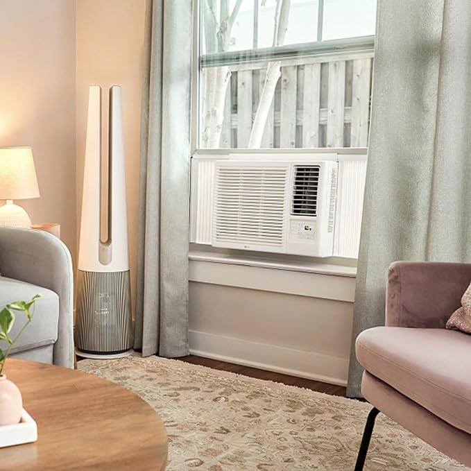 LW1223HR 12200 BTU Window Air Conditioner with 570 Square Feet Coverage, Quiet Operation, and LED Display (White), alternate