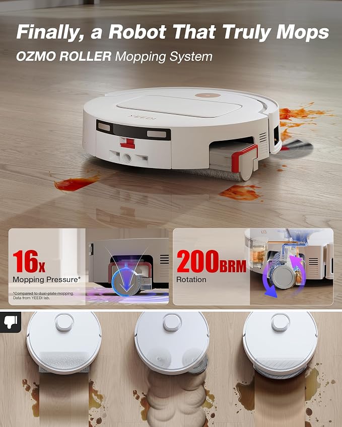 M14 Plus Robot Vacuum and Mop with All-in-One Station, 18000Pa, OZMO Roller Instant Self-Washing Mopping, alternate product