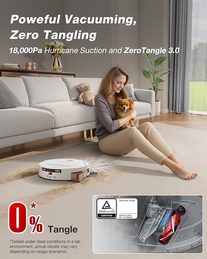 M14 Plus Robot Vacuum and Mop with All-in-One Station, 18000Pa, OZMO Roller Instant Self-Washing Mopping, alternate product