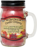 Macintosh Apple Scented Mason Jar Candle, 100 Hour Burn Time,13 Ounces, product image
