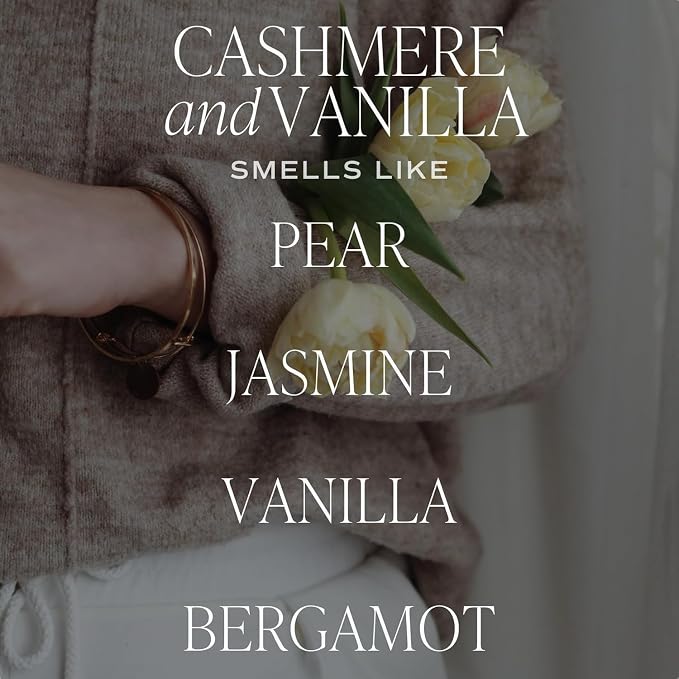 made from natural materials Cashmere and Vanilla Reed Diffuser Set, Cashmere, Sandalwood, Milky Coconut, alternate product