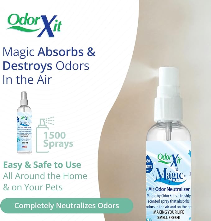 Magic Air Odor Neutralizer Spray, Powerful Dog & Cat Urine Odor Neutralizer, Safe Air Refresher for Home, Safe Odor Absorber