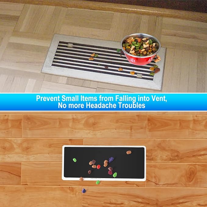 Magnetic Floor Register Vent Covers, 4 x 10 Inch Superior Hold Vent Covers for Home, Air Vent Covers for Sealing, alternate