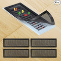 Magnetic Floor Register Vent Covers, 4 x 12 Inch Air Vent Filter Mesh, Sticky Magnet PVC Vent Screen Net for Wall Ceiling