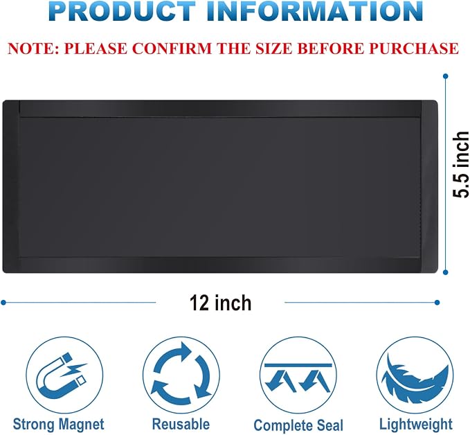 Magnetic Floor Register Vent Covers, 5.5 x 12 Inch Superior Hold Vent Covers for Home, Air Vent Covers for Sealing Floor