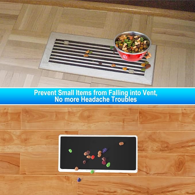 Magnetic Floor Register Vent Covers, 5.5 x 12 Inch Superior Hold Vent Covers for Home, Air Vent Covers for Sealing Floor