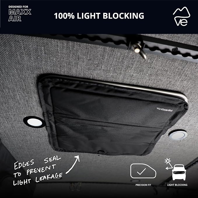 Magnetic Insulated Blackout Roof Vent Cover Designed for (/Fantastic Fan) 16.5" x 16.5" - Black, alternate product