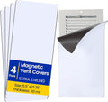 Magnetic Vent Covers, Extra Strong Magnets, 5.5" x 13.75" (4 Pack) Ultra Thick 60mil, Complete Seal, Air Vent Covers for Home