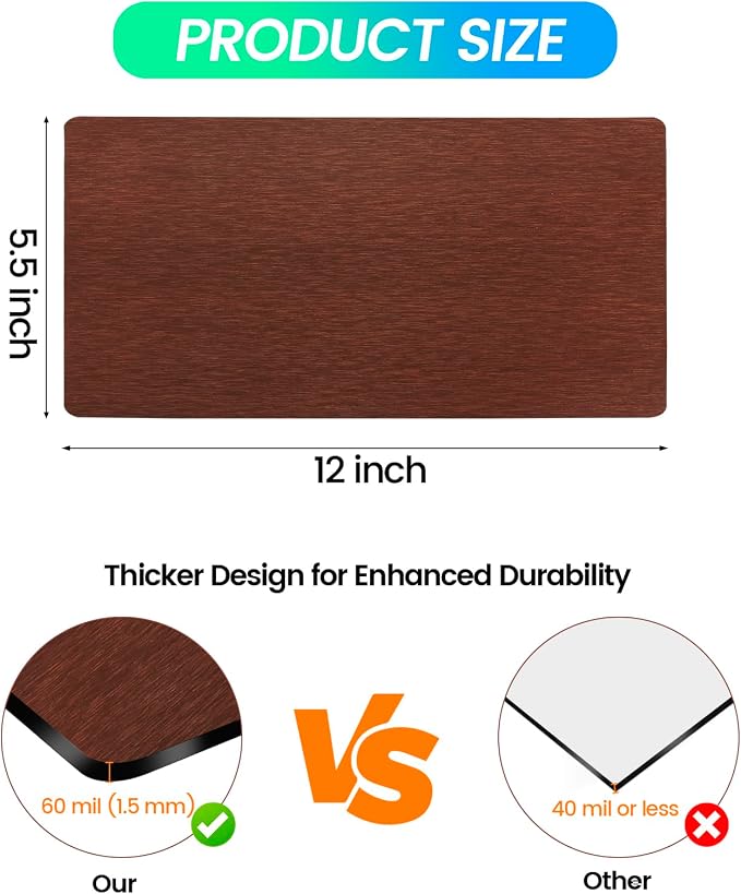 Magnetic Vent Covers, Extra Strong Magnets, Bronze 5.5" x 12" (3 Pack) Ultra Thick 60mil, Complete Seal, Air Vent Covers for