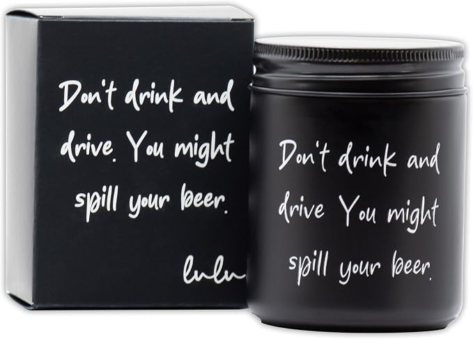 | Mahogany Teak | Funny Gifts Scented Soy Jar Candle | Hand Poured in The USA | Highly Scented & Long Lasting (8, product