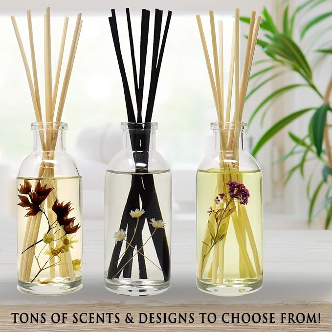 Mahogany Vanilla Woods Scented Oil Reed Diffuser Refill with Free Set of Reed Sticks., alternate product view 5