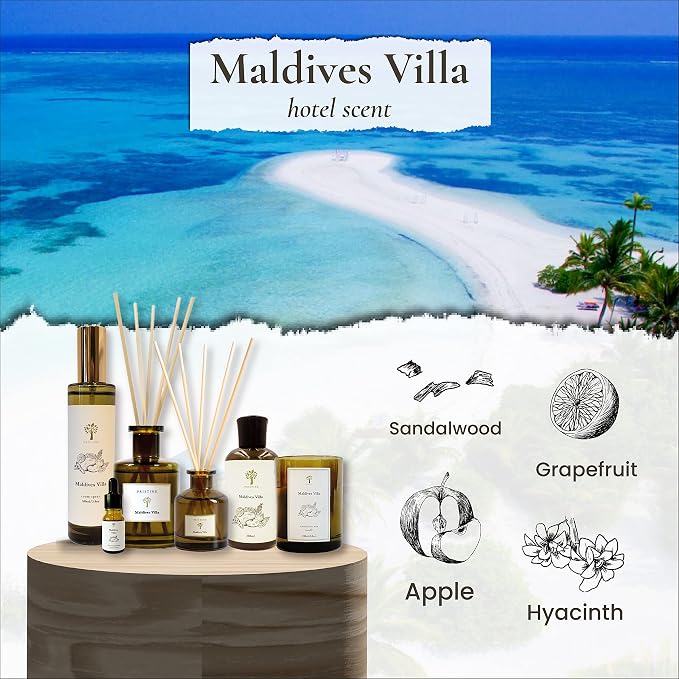 Maldives Villa/Inspired by Marriott Hotel Reed Diffuser for Home | Citrusy Grapefruit, alternate product view 3