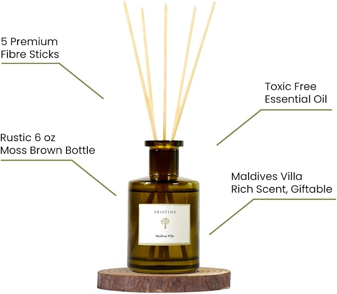 Maldives Villa/Inspired by Marriott Hotel Reed Diffuser for Home | Citrusy Grapefruit, alternate product view 4