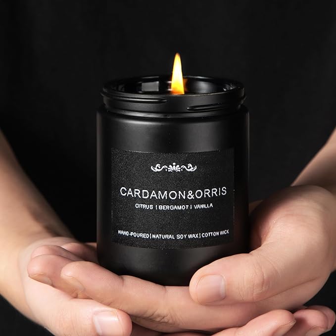 Scented Candles for Men - 42oz Soy Wax 300h Long Lasting Candle, alternate product view 7