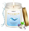 Marine Breeze Candle, 9 oz Scented Candles for Home Soy Candle Wax, Aromatherapy Candles for Women Men, Birthday Christmas