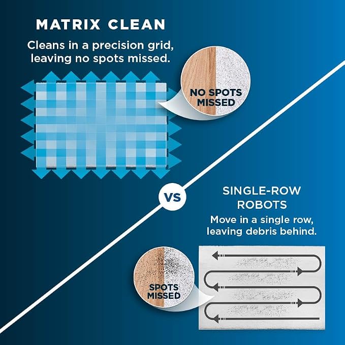 Matrix Plus Robot Vacuum and Mop, Sonic Mopping, Home Mapping, Clean Edge, for Pet Hair, for Carpets and Hard Floor