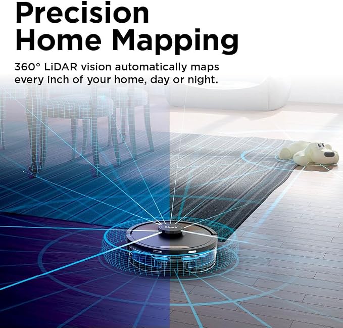 Matrix Plus Robot Vacuum and Mop, Sonic Mopping, Home Mapping, Clean Edge, for Pet Hair, for Carpets and Hard Floor