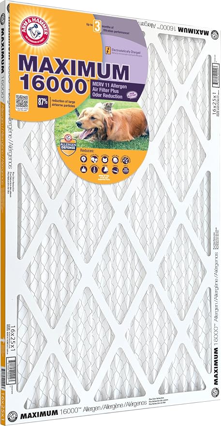 Max Allergen & Odor Reduction 10x20x1 Air and Furnace Filter, MERV 11, 4-Pack, alternate product view 2