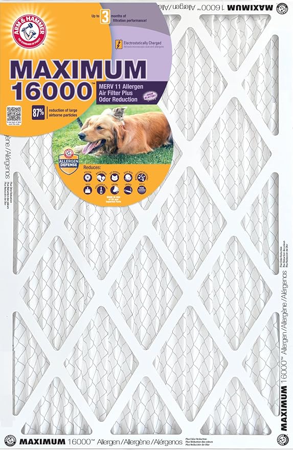Max Allergen & Odor Reduction 10x20x1 Air and Furnace Filter, MERV 11, 4-Pack, alternate product view 4