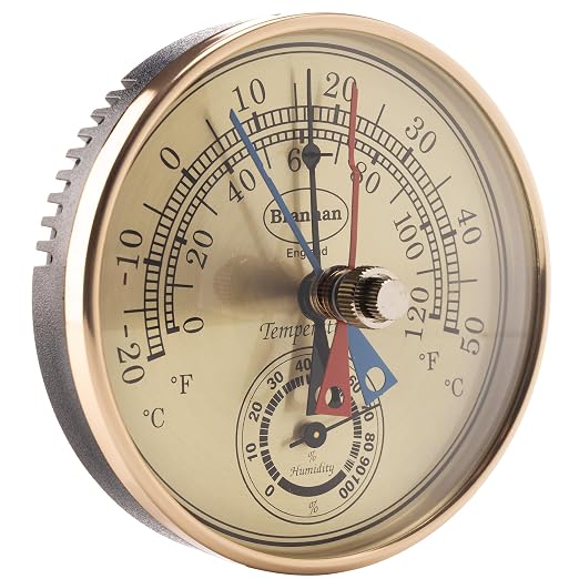 Max Min Thermometer and Hygrometer - Ideal Greenhouse Thermometer and Humidity Meter to Monitor Maximum and Minimum