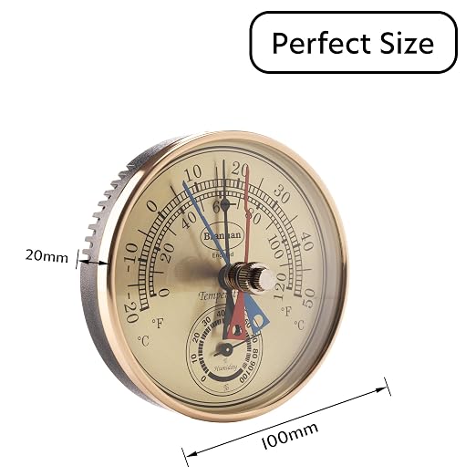 Max Min Thermometer and Hygrometer - Ideal Greenhouse Thermometer and Humidity Meter to Monitor Maximum and Minimum