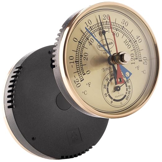 Max Min Thermometer and Hygrometer - Ideal Greenhouse Thermometer and Humidity Meter to Monitor Maximum and Minimum