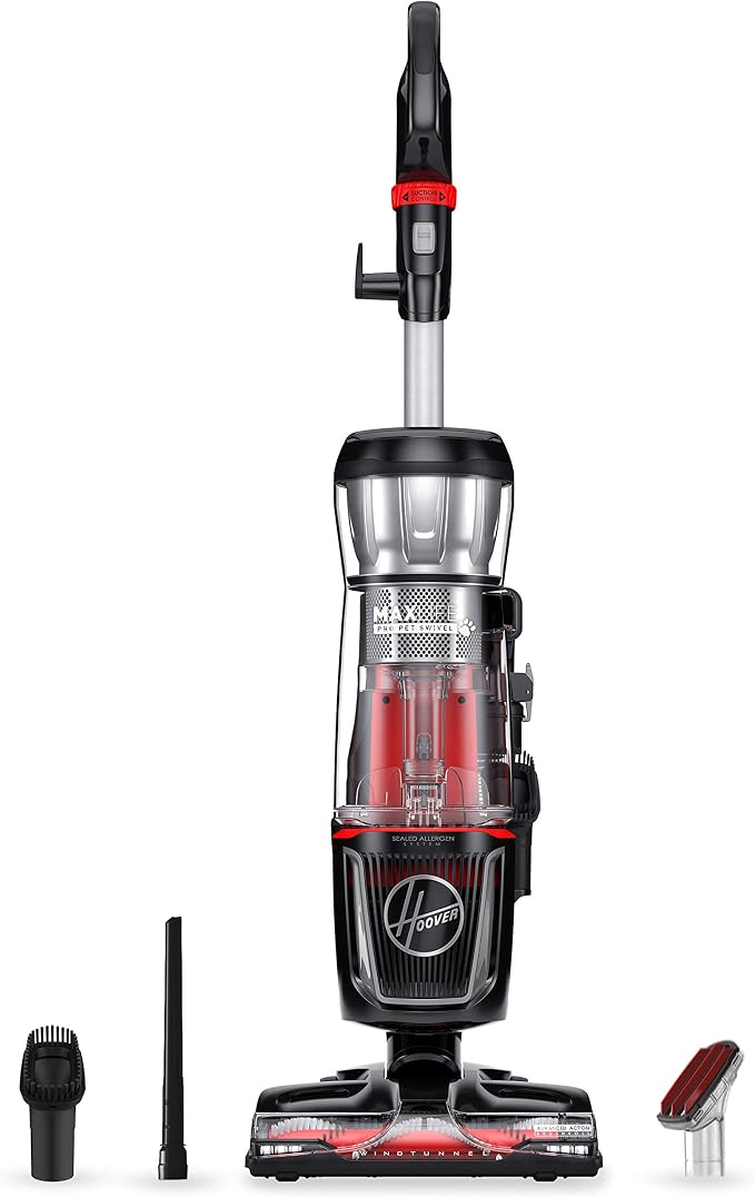 MaxLife Pro Pet Swivel Vacuum Cleaner, Bagless Upright Vac, HEPA Media Filtration, MaxLife System, WindTunnel Technology