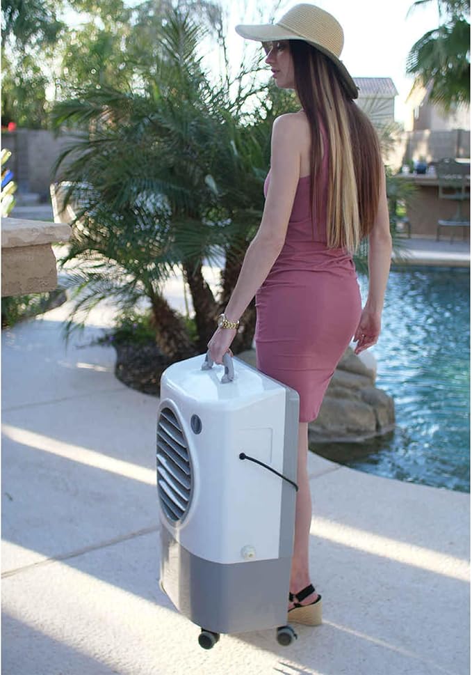 MC18M 1,300 CFM Evaporative Air Cooler in White., alternate view 8