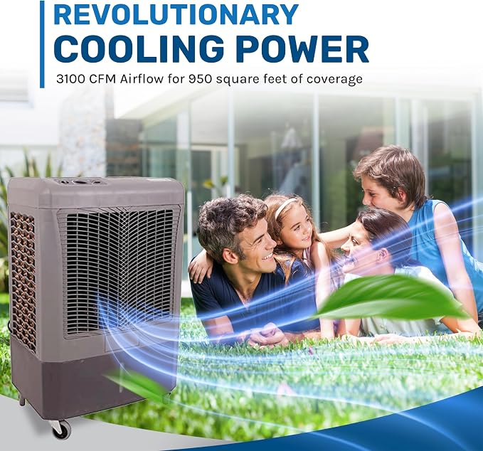 MC37M 3100CFM Evaporative Cooler, alternate product view 4