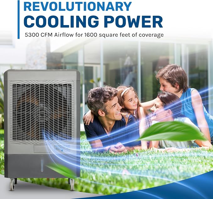 MC61M 5,300 CFM 3-Speed Portable Evaporative Cooler, alternate product view 5