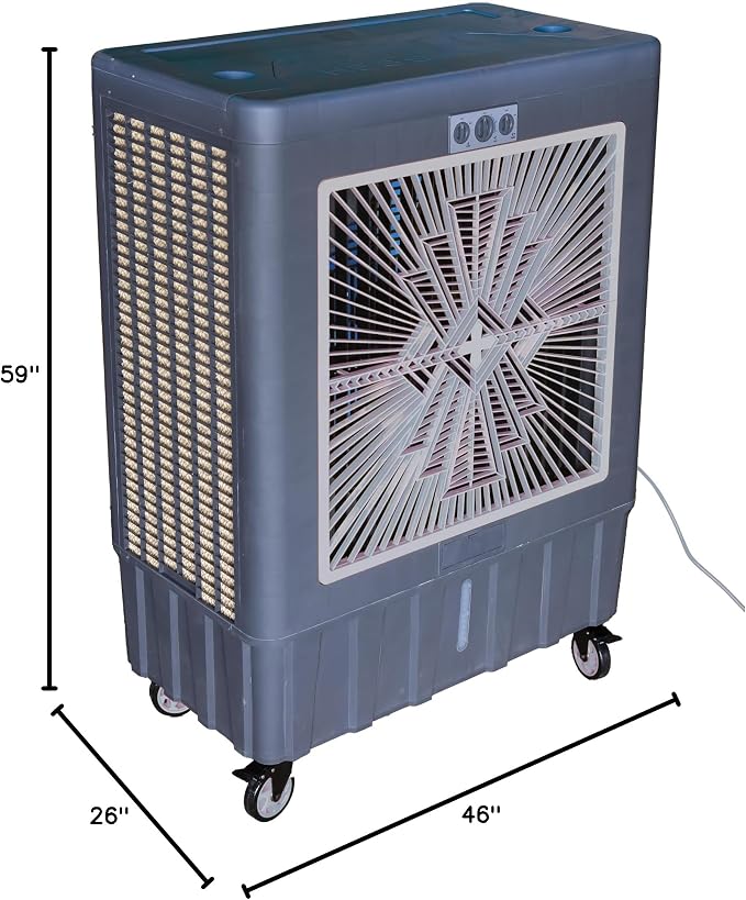 MC92M Evaporative Cooler 11,000 CFM,Gray, alternate product view 7