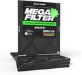 MegaFilter - 20x25x1 Air Filter MERV 13 Activated CarbonTech Defense - Heavy Duty 3 Layer Furnace Filters Allergens, Pollen