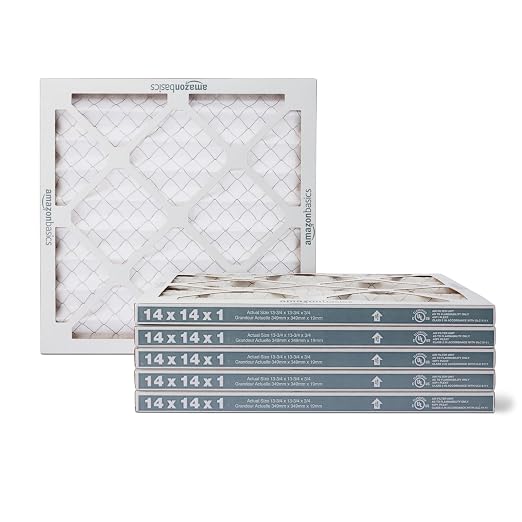 MERV 5 AC Furnace Air Filter, 12x12x1 inches, 6-Pack (Actual size: 11.75" x 11.75" x 0.75"), product image