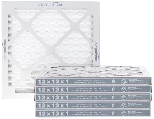 MERV 8 AC Furnace Air Filter, 12x12x1 inches, 6-Pack, Dust, Pet & Allergy Control, product image