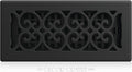 Metal Scroll Decorative Air Vent Cover 4x10 Floor Register – Adjustable Control Lever – AC Floor Vent Covers for Home Floor