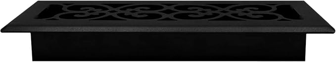 Metal Scroll Decorative Air Vent Cover 4x10 Floor Register – Adjustable Control Lever – AC Floor Vent Covers for Home Floor