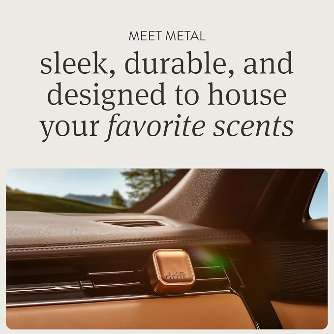 Metal Vent Clip 3x Refills - Car Air Freshener - Scent Diffuser for Car - Metal Odor Eliminator - Teak, alternate product