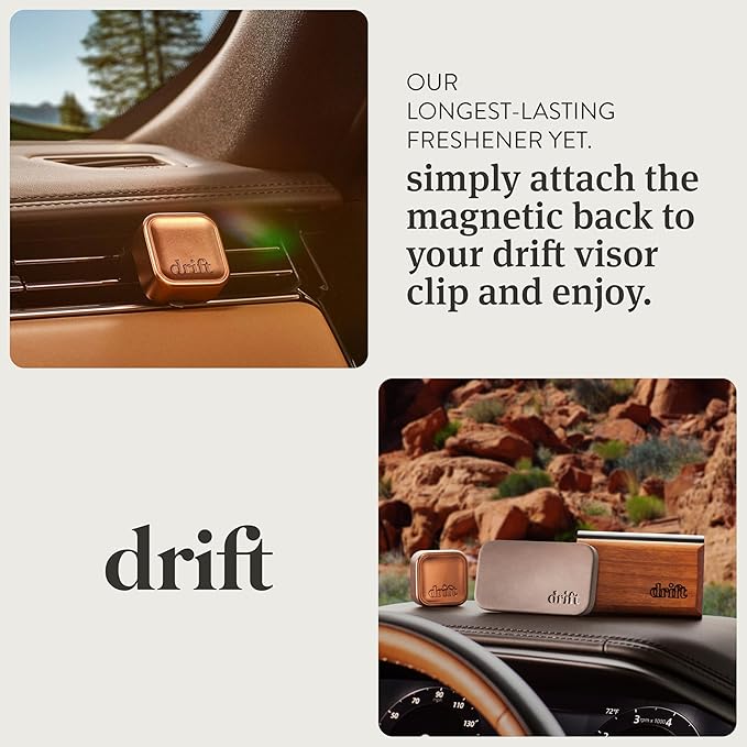 Metal Vent Clip Starter Kit - Car Air Freshener - Scent Diffuser for Car - Metal Odor Eliminator - Amber, alternate product
