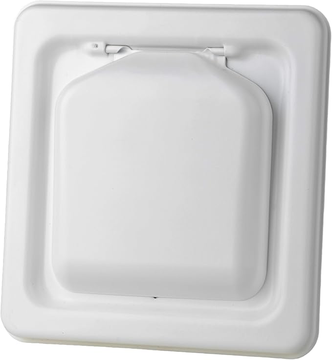 MetalGuard, Dual Door Dryer Vent Cover Outdoor 4 Inch, Powder-Coated Heavy Duty Steel, Pest Proof, Rust, alternate view 2
