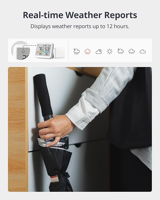 Meter Pro, Digital Hygrometer & Thermometer - Wireless Indoor Temperature & Humidity Monitor with Bluetooth App Control