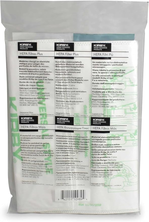 MicroAllergen Plus HEPA Filter Bags 2-Pack | Part #205814 | Compatible with F-Style & Twist-Style Vacuums, alternate product