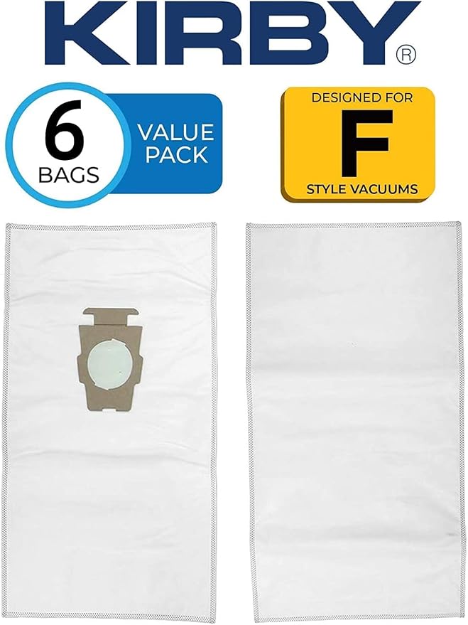 Micron Magic Plus HEPA Filter Bags 6-Pack | Part #204814 | Compatible with F-Style & Twist-Style Vacuums, alternate product