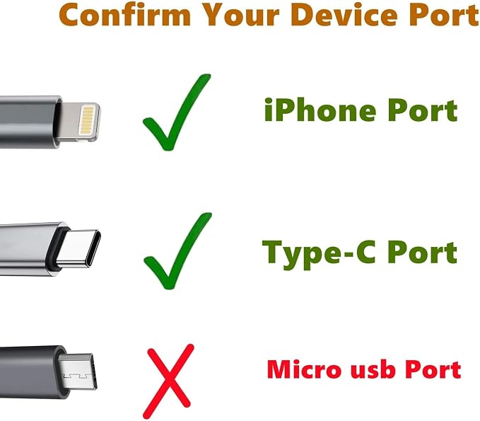 Mini 2-in-1 Cell Phone Fan for iPhone and Android Cellphones with Type C/USB C Port (4 Pack), alternate product view 6
