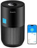 Mini Air Purifier for Bedroom, Smart Filter Air Purifier with App Alexa Control for Pet Hair, Odors, Pollen, Smoke, Portable