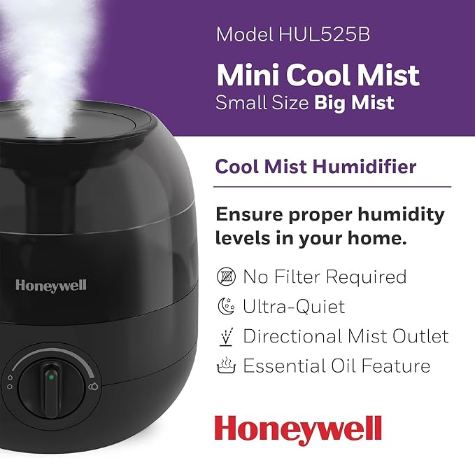 Mini Cool Mist humidifier, Easy to Fill and Clean, humidifier for small Bedroom, Kids Rooms, or office., alternate product